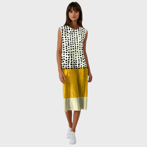 Corinna | Panelled Cotton Dress