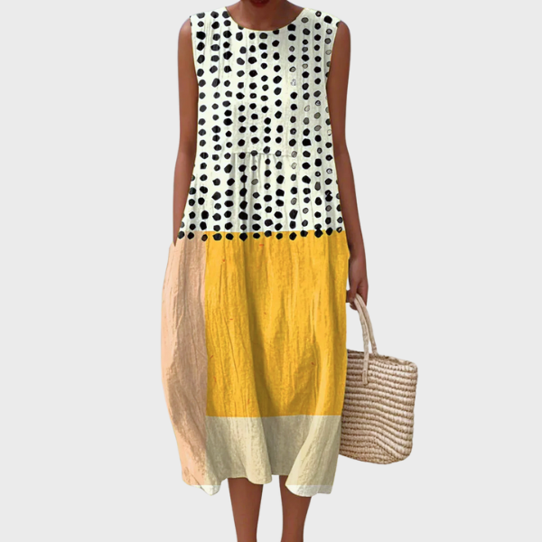 Corinna | Panelled Cotton Dress