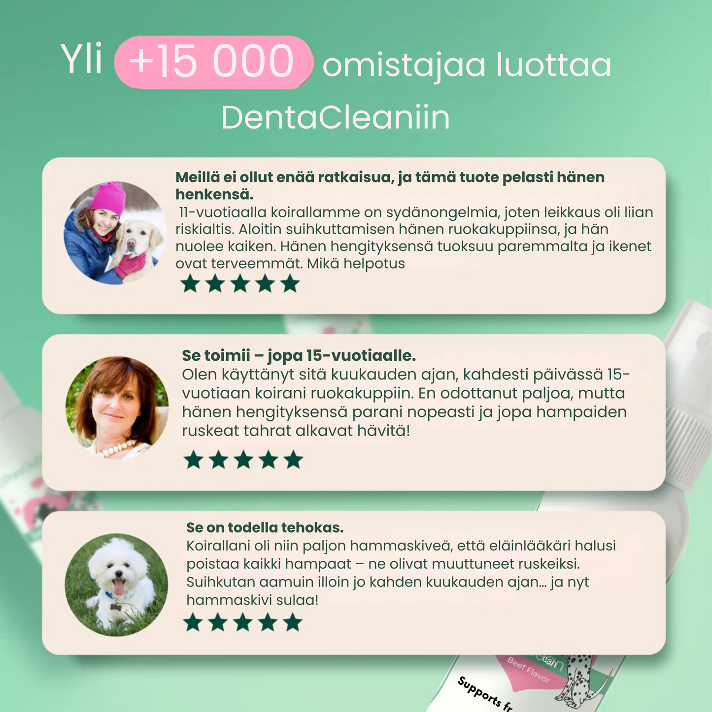 Kirsio | Hammaskiven vastainen suusuihke