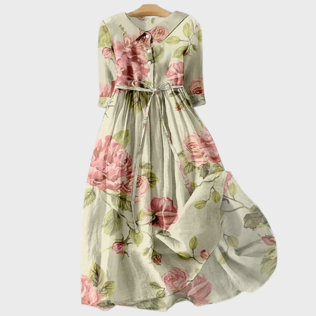 Aveline | Elegant Short Sleeve Dress