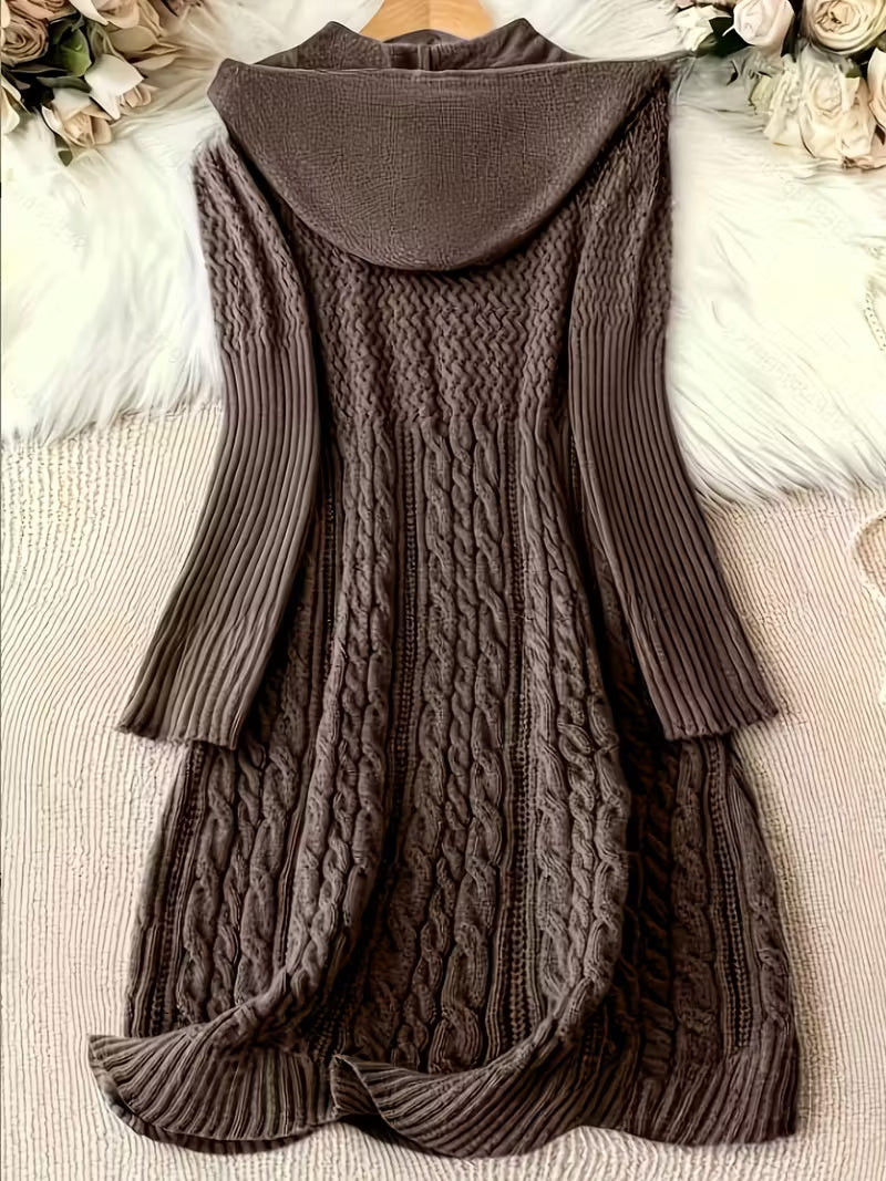 Arden | Casual Knit Hoodie Dress
