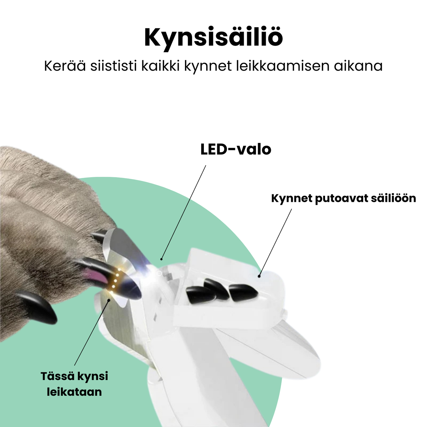 Kirsio I LED-kynsisakset koirille ja kissoille