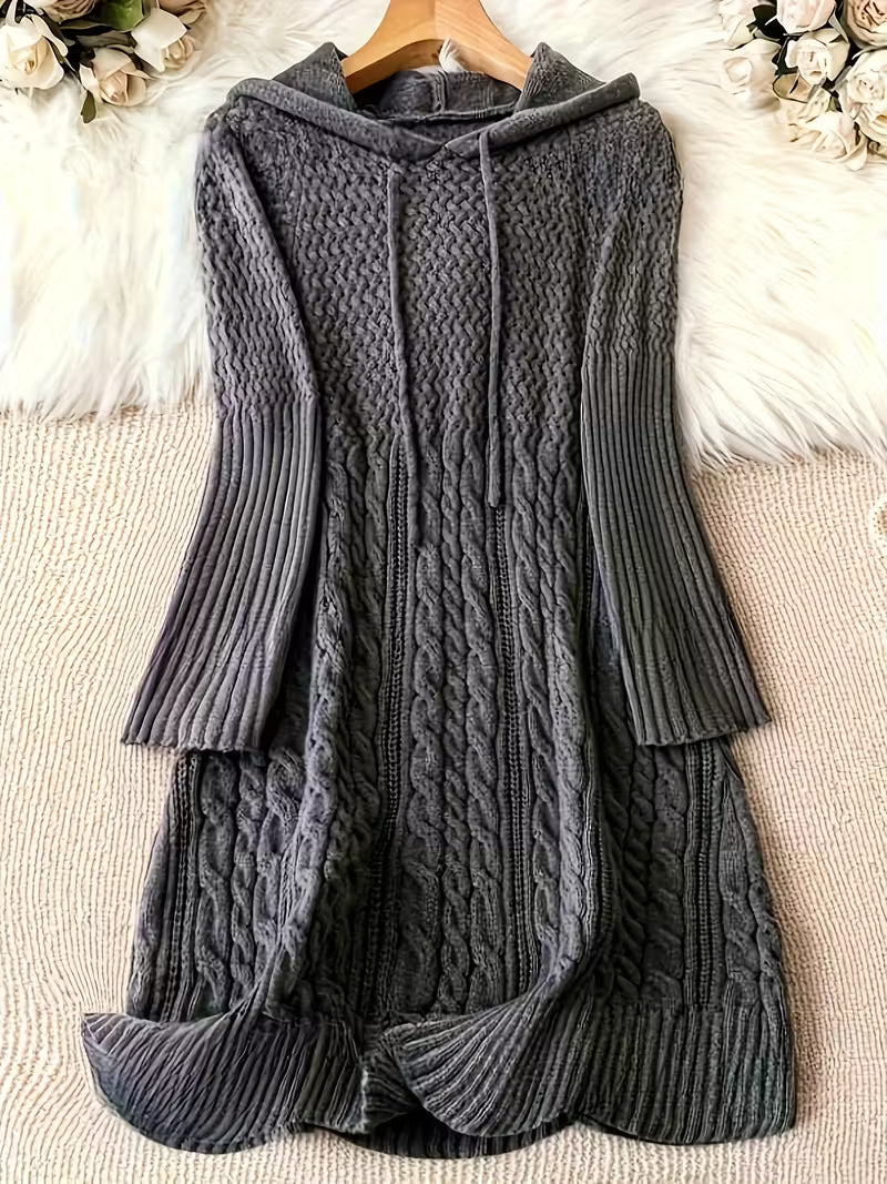 Arden | Casual Knit Hoodie Dress