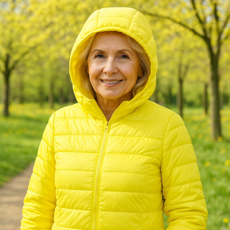 Metta Transitional Padded Jacket | Yellow