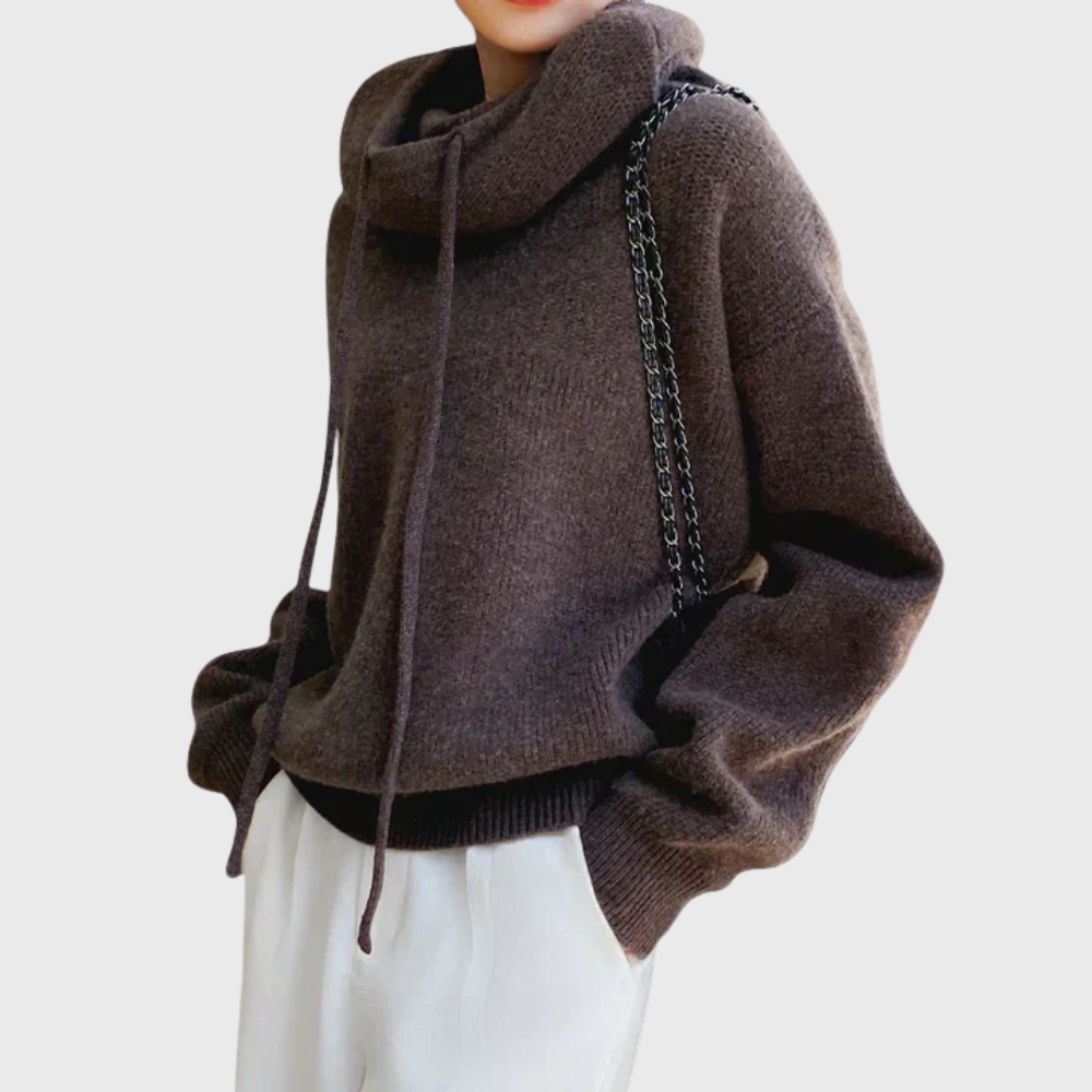 Eirwen | Drawstring Turtleneck Sweater