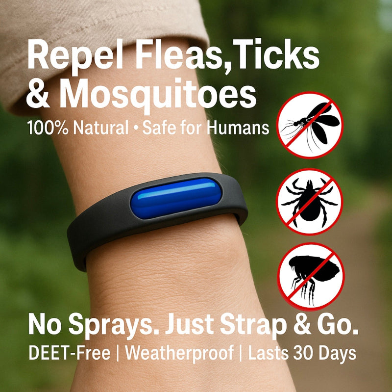 Repello™ - Human Anti-Flea, Tick, & Mosquito Bracelet (Advanced Protection)